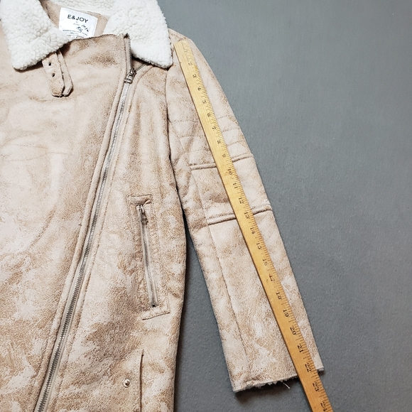 E&Joy by Etam Faux Fur/sherpa/Suede  Womens Coat - Picture 10 of 10